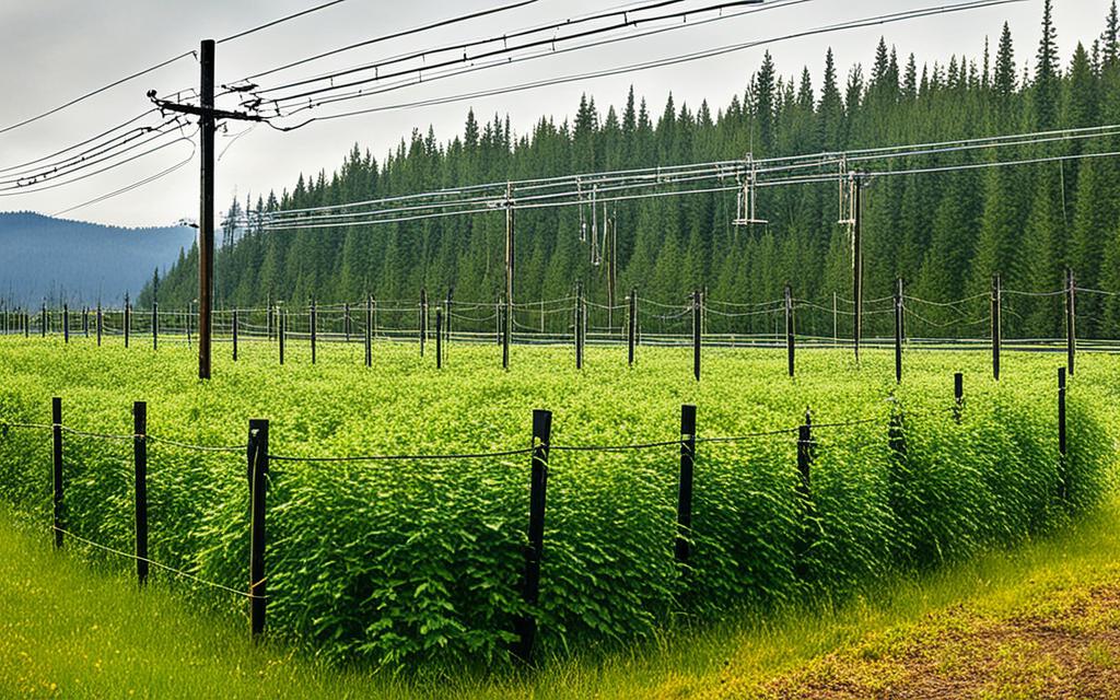 Impact environnement voltage et végétation clôture électrique