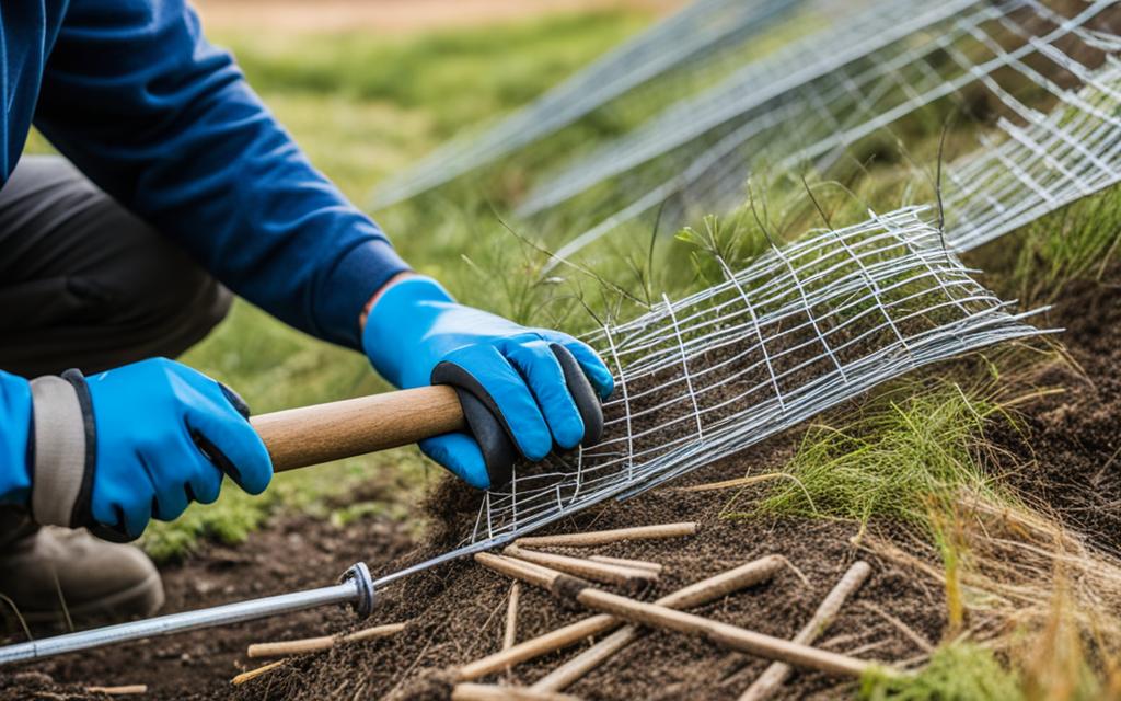 Quel sens pour planter un piquet grillage ?