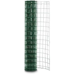 Gardenode Easy Fence Treillis Soudé en Rouleau H1m20 x L20m Fil Vert Maille 2,1mm 100x75 mm Vert