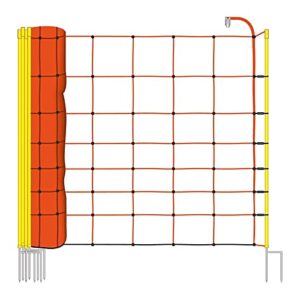 Filet VOSS.farming, clôture électrique, clôture pour moutons, hauteur : 90 cm, longueur : 50 m, 14 poteaux, double pointe